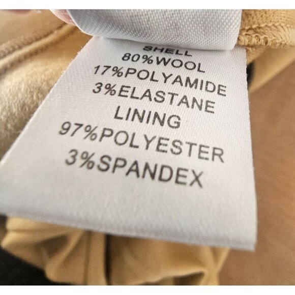 Diane Von Furstenberg Helen Wool Knit Mini Sheath Dress Size 6 Cap Sleeve Beige - Picture 7 of 10